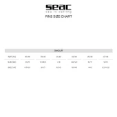 Seac Sub Shout Palet S1000  43 - 44 - 6