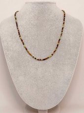 Krizopras Taşı 3mm 1000 Ayar Gümüş İpli Kolye (Sabit Klipsli) thumbnail 4