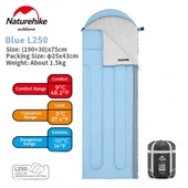 Naturehike L250 Zarf Tarzı Kapüşonlu Uyku Tulumu -10°C  Mavi Right thumbnail 9