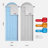 Naturehike L250 Zarf Tarzı Kapüşonlu Uyku Tulumu -10°C  Mavi Right thumbnail 10