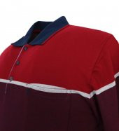 Büyük Beden Erkek Tişört Polo Yaka Pike Bordo Cepli - 3