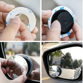 OTO KÖR NOTKA AYNASI ÇERÇEVESİZ 360 DERECE DÖNEN  KROM RENK 2 ADET - 2