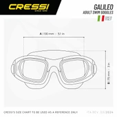 Cressi Galileo Deniz Gözlüğü  CLEAR/AQUAMARINE - 2