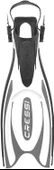 Cressi Frog Plus Dalış Paleti  BLACK-WHITE NO:44-47 - 3