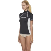Cressi Rash Guard Lady Kısa Kollu T-Shirt  BLACK-WHITE NO:1 - XS - 2