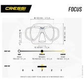 Cressi Focus Dalış Maskesi  CLEAR-YELLOW - 6