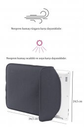Suya Dayanıklı Neopren Notebook Tablet Ipad Macbook Pro Air Siyah Laptop Kılıfı Çantası 14 Inç - 2