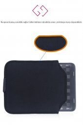Suya Dayanıklı Neopren Notebook Tablet Ipad Macbook Pro Air Siyah Laptop Kılıfı Çantası 14 Inç - 4