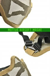 Airsoft Yüz Maskesi Siyah Ghost Koruyucu Pro Çelik Tel Maske - 2
