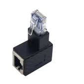 RJ45 90 derece dişi erkek ethernet adaptörü aşağı açılı rj 45 soket - 2