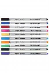Fineliner Keçe Uçlu Kalem 10 Renk Pvc Kutu - 1
