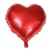 Kalp Kırmızı 24 inç Folyo Balon - 1