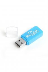Usb 2.0 Microsd Kart Okuyucu - Mavi Acucr204bl - 1