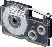 XR-6WE1 (We/bk) Etiket Yazıcısı Kartuşu Beyaz Renk Üstüne Siyah Baskı - 1