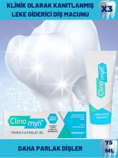Clinomyn Temizle Parlat Jel Florürlü Diş Macunu 75 ml 3 Adet - 2