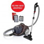 Arnica Tesla Premium Ergo Active Toz Torbasız Elektrikli Süpürge Maun Kahve Et14340 - 1