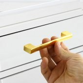 Mobilya Banyo Mutfak Dolabı Çekmece Dolap Kapak Kulpu Kulbu Altın Gold 128 mm Metal Kulp - 2