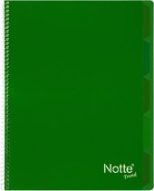 Notte Trend Plastik Kapak A4 40 Yaprak Kareli Spiralli Defter - 3