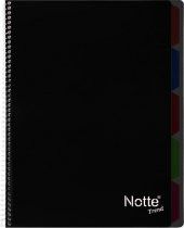 Notte Trend Plastik Kapak A4 40 Yaprak Kareli Spiralli Defter - 4