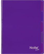 Notte Trend Plastik Kapak A4 40 Yaprak Kareli Spiralli Defter - 5