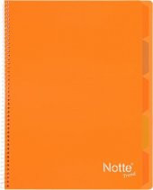 Notte Trend Plastik Kapak A4 40 Yaprak Kareli Spiralli Defter - 11