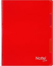 Notte Trend Plastik Kapak A4 40 Yaprak Kareli Spiralli Defter - 12