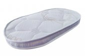 Anne Yanı Oval Beşik 50x95x20 Bambu Kumaş Sünger Yaysız Park Yatak - 1