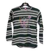 ÖZMİRAÇ LOVE NAKIŞLI TAŞLI ÇİZGİLİ YUMOŞ KIZ ÇOCUK SWEAT - 2