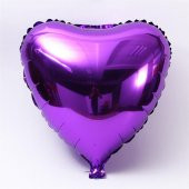 Kalp Mor 18 inç Folyo Balon - 1