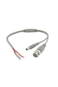 Kablolu Hazır Bnc Konnektör Dc Power Jak Cctv Y Kablo 20 Adet - 1