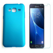 Samsung Galaxy J3 Slikon Kılıf Ve Cam Ekran Koruyucu - 1