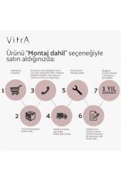 VitrA A45807 Shake Beyaz Masajlı Duş Seti - 3