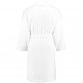 Otel Bornozu Beyaz Şalyaka Çift Cep 100 Pamuk Bornoz - 3