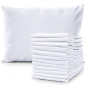 30 Adet Otel Tipi Beyaz Yastık Kılıfı Akfil 63 Tel Dokuma %100 Pamuk 50x70 Cm - 2