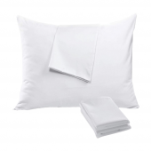 30 Adet Otel Tipi Beyaz Yastık Kılıfı Akfil 63 Tel Dokuma %100 Pamuk 50x70 Cm - 3