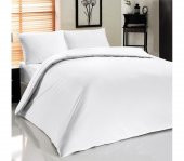 5 Adet Beyaz Çift Kişilik 100 Pamuk Otel Nevresim Yorgan Kılıfı 200×220 Cm 63 Tel Dokuma - 3