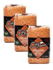 Organik Kırmızı Mercimek 1 kg, 3 adet - 1