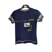 ARCA S YAKA VERTİCAL BASKILI ERKEK ÇOCUK T-SHİRT - 1