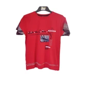 ARCA S YAKA VERTİCAL BASKILI ERKEK ÇOCUK T-SHİRT - 2