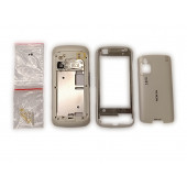 Nokia C6-00 Kasa Kapak Tuş Takımı C6-00 Uyumlu Beyaz Renk Orta Kasa Ön Kapak Arka Kapak Tuş Takımı - 5