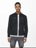 ONLY & SONS Erkek Suni Süet Deri Ceket 22021446 - 1