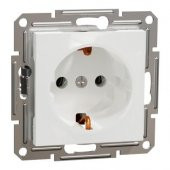 Schneider EPH2970121 Asfora Beyaz Topraklı Priz - 1