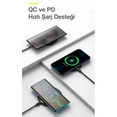 BASEUS Manyetik Ultra Hızlı Magsafe Uyumlu 15w Kablosuz Şarj Cijhazı İphone 13 12 Pro MAX Uym - 3