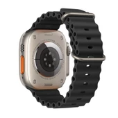 Polham Apple Watch 4-5-6 İle Uyumlu 44mm Marine Loop Silikon Kordon, Ultra Hafif ve Rahat Kayış - 1