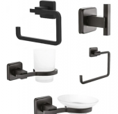 Dibanyo Yale Banyo Aksesuar 5 Li Set Siyah - 1