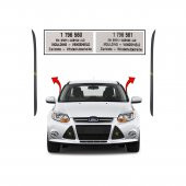 Ford Focus Ön Cam Fitil Takımı Dış Kenar Direk Lastiği Sol Sağ [2011--2018] - 1