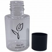 500 Adet Duş Jeli Yazılı Baskılı Boş Şişe  Otel Tipi 30 ML Silindir Şişe Tek Kullanımlık Kullan At - 1