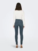 ONLY Bayan Yüksek Bel Dar Kesim Kot Pantolon 15300063 thumbnail 2