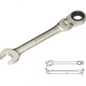 İzeltaş 16 mm Mafsallı Cırcır Kombine Anahtar 345020016 - 2