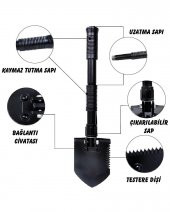 Nurgaz Mini Katlanır Kürek Ng 192 - 3